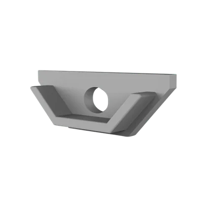 Endkappe für LED Alu Eckprofil Exo-V1_12 + Cover PC7X_12
