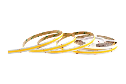 COB LED Streifen 10 mm – 528 LEDs/m, 24V, 14W/m, 1400 lm/m, 5m – Kaltweiß 6000K CRI>90, IP33, punktfrei