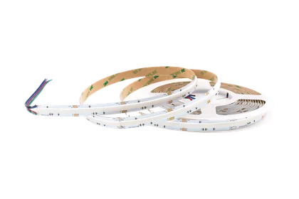 COB RGB LED Streifen 12 mm – 1080 LEDs/m, 24V, 14 W/m, 5m – punktfrei, 180° Abstrahlwinkel, IP33