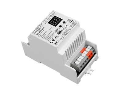 SR-2304DIN DALI-2 LED Controller, 4-Kanal, 12-36V DC, 4×5A, DT6, Push DIM, Hutschiene