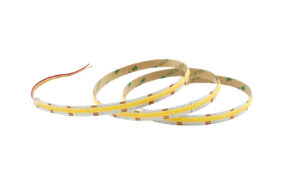COB CCT LED Streifen 10 mm – 640 LEDs/m, 24V, 16W/m, 1345 lm/m, 5m – 2700-6000K CRI>90, IP33, Tunable White