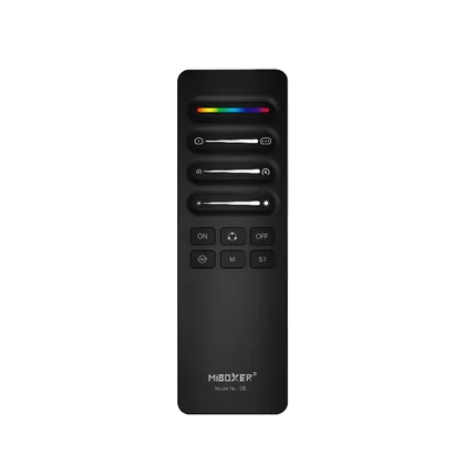 MiBoxer C6 SPI LED Funkfernbedienung Schwarz – für digitale LED Streifen, 2.4 GHz Funk, dimmbar