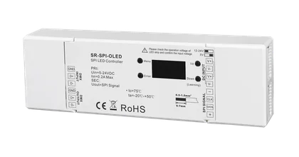 SR-SPI-OLED SPI Pixel-Controller DMX RF OLED 44 IC-Typen 5-24V DC für digitale LED Streifen
