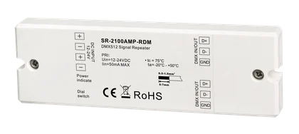 SR-2100AMP-RDM DMX512 Signalverstärker & Repeater 12-24V DC Booster