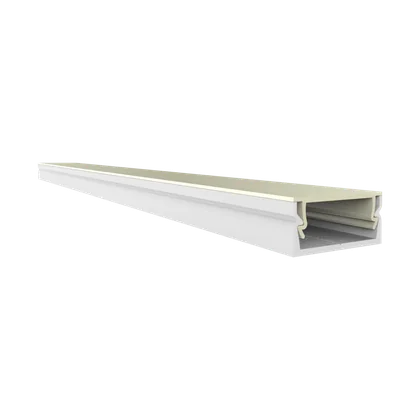 LED Aluprofil EXO-NLN1_14 Aufbauprofil Weiß – 2 m, ultraflach, für LED Streifen bis 14 mm