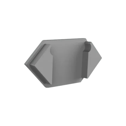 Endkappe für LED Alu Trockenbauprofil Exo-T5_16 + Cover PC45 _16