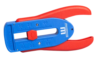 WEICON Präzisions-Abisolierer S, halbautomatisch, 0,12 bis 0,8 mm, für feine Litzen und Drähte