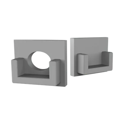 Endkappe für LED Alu Fliesenprofil Exo-F0_10 + Cover PC43 _10