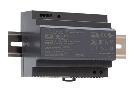 Mean Well HDR-150-24 – 24 V Hutschienen-Netzteil 150 W, Ultra Slim, DIN-Rail, TÜV, CE, UL
