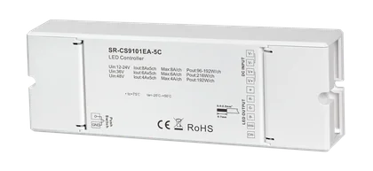 SR-CS9101EA-5C Casambi LED Controller 5-Kanal 8A, Bluetooth Mesh 12-48V DC, RGBCCT 7-in-1