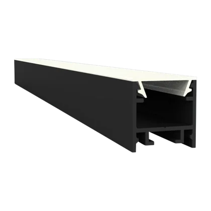 LED Aluprofil EXO-N1_16 Aufbauprofil Schwarz – 2 m, ultraflach, für LED Streifen bis 16 mm