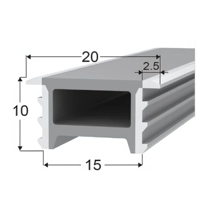 LED Neon Tube 15×10 mm – Silikonhülle zum Einbauen für LED-Streifen