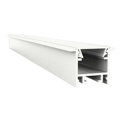 LED Aluprofil EXO-A2F_13 Einbauprofil Weiß – 2 m, schmal, mit verdeckter Kabelführung