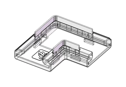 LED Eckverbinder – L-Form, 2-polig, lötfrei für 10 mm COB LED-Streifen