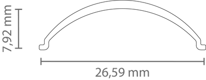 PC72-12 halbrunde Abdeckung 2 m – für LED Profil Exo-V1 | klar