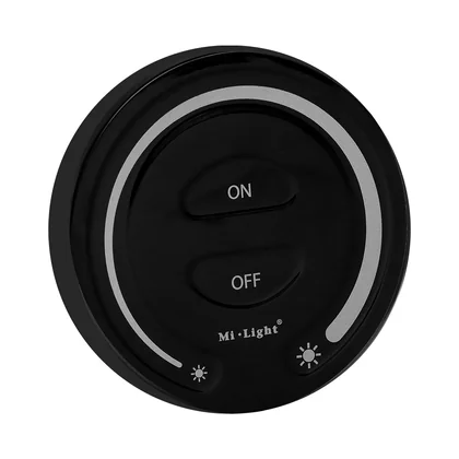 MiBoxer FUT087 LED Fernbedienung Schwarz – für einfarbige LED Streifen, 2,4 GHz Funk, 1 Zone