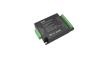 EV5 – 5-Kanal 5A Konstantspannungs-Power-Repeater, 12–24V DC, PWM-Signalverstärker für LED-Streifen