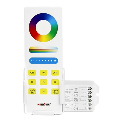 MiBoxer FUT043A+ 3-in-1 LED-Controller Set – 2,4 GHz Steuerung für RGB, RGBW & RGB+CCT LED-Streifen