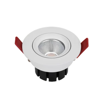 Einbau-Downlight 8W 24V DC, Farbtemperatur einstellbar 2000-6000K, CRI 95, 38° Linse, Lochmaß Ø68 mm