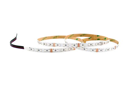 RGB LED Streifen 10 mm – 60 LEDs/m, 24V, 14,4 W/m, 5m – SMD-RGB, 120° Abstrahlwinkel, IP20