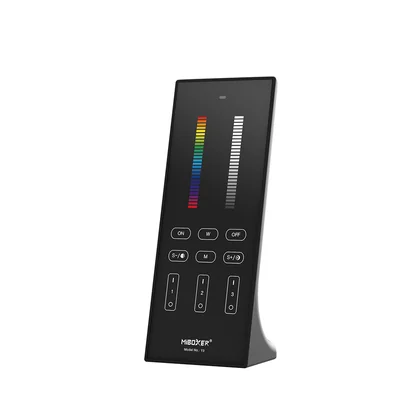 MiBoxer Y3 LED Standfernbedienung – für RGB & RGBCCT LED Streifen, 2,4 GHz Funk, 3 Zonen, Farbe & Weiß