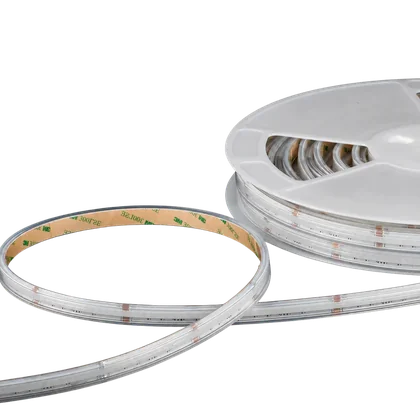 COB RGBW LED Streifen 12 mm – 784 LEDs/m, 24V, 18 W/m, 5m – RGB + Warmweiß 3000K, CRI>90, IP68, Außenbereich