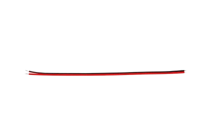 Flachbandkabel für einfarbige LEDs – 2-polig, 20 AWG, Rot/Schwarz, Meterware