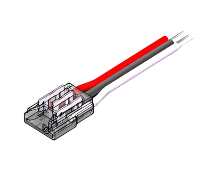 LED Anschlussverbinder – 3-polig, 10 mm, mit 15 cm Kabel, lötfrei für CCT SMD LED Streifen