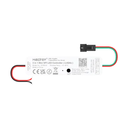 MiBoxer SPIR3-M Mini SPI LED Controller – 3-in-1 einfarbig, RGB & RGBW, 2.4 GHz Funk, 5-24 V, 6 A