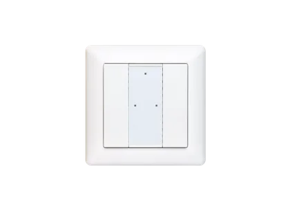 SR-KNX-9551K2 KNX Wandschalter Taster 2-fach LED Statusanzeige, busversorgt, ETS-konfigurierbar