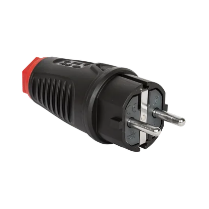 Schuko Stecker Gummi IP54 – Schraubklemme, Typ F