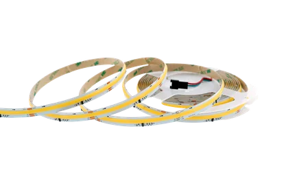 COB LED Lauflicht-Streifen 10 mm – 360 LEDs/m, 24 V, 12 W/m – Water Flow Effekt, 3000K Warmweiß, WS2811 SPI