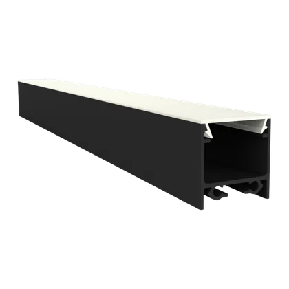 LED Aluprofil EXO-N2_16 Aufbauprofil Schwarz – 2 m, hoch, für LED Streifen bis 16 mm