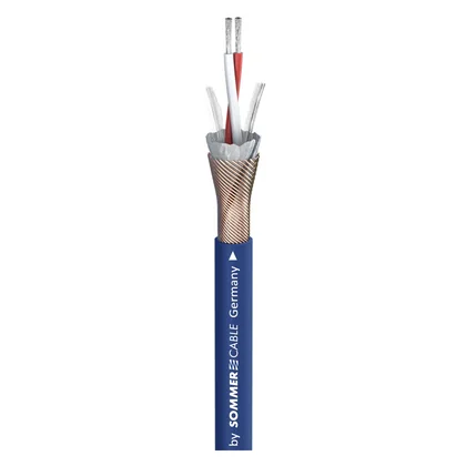 DMX-Kabel SC-Semicolon 2 – 2×0,22 mm² AES/EBU Steuerkabel, FRNC, Ø 5,0 mm, blau