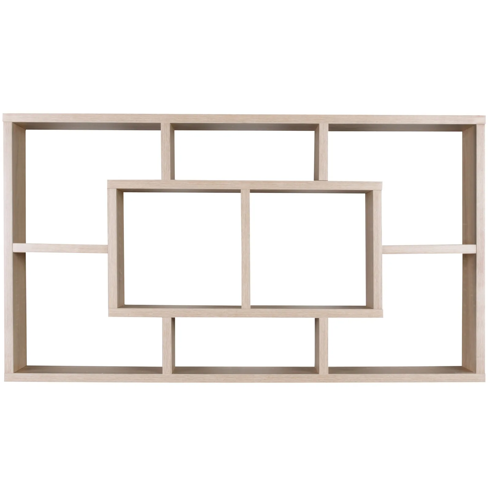 FineBuy Wandregal PAOLA 85 x 47,5 x 16 cm MDF-Holz Hängeregal modern, Design Wandboard freischwebend, Holzregal offen zum Hängen