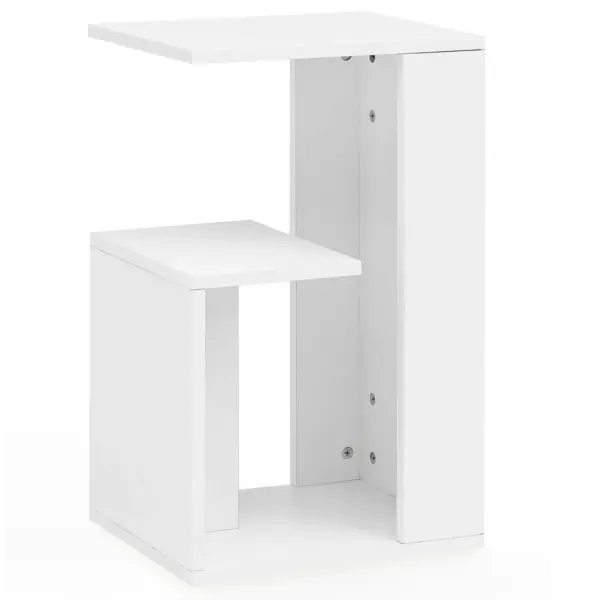 FineBuy Beistelltisch 35x61x30 cm Holz Design Anstelltisch Sofa, Couchtisch klein modern, Kleiner Wohnzimmertisch eckig, Sofatisch Ablagetisch hoch, Schmaler Tisch Wohnzimmer