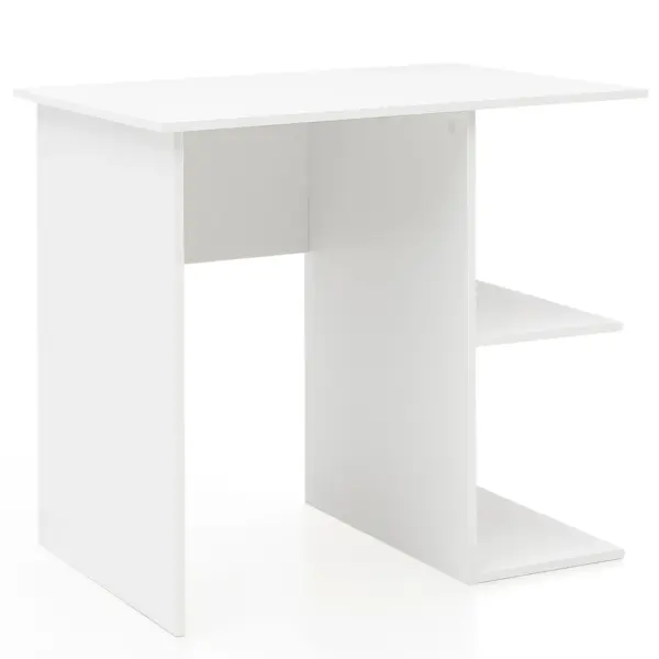 FineBuy Schreibtisch 82 x 76 x 60 cm mit Ablage, Kinderschreibtisch, Kleiner Laptop PC Tisch Büro ohne Rollen, Bürotisch, Arbeitstisch Klein Computertisch