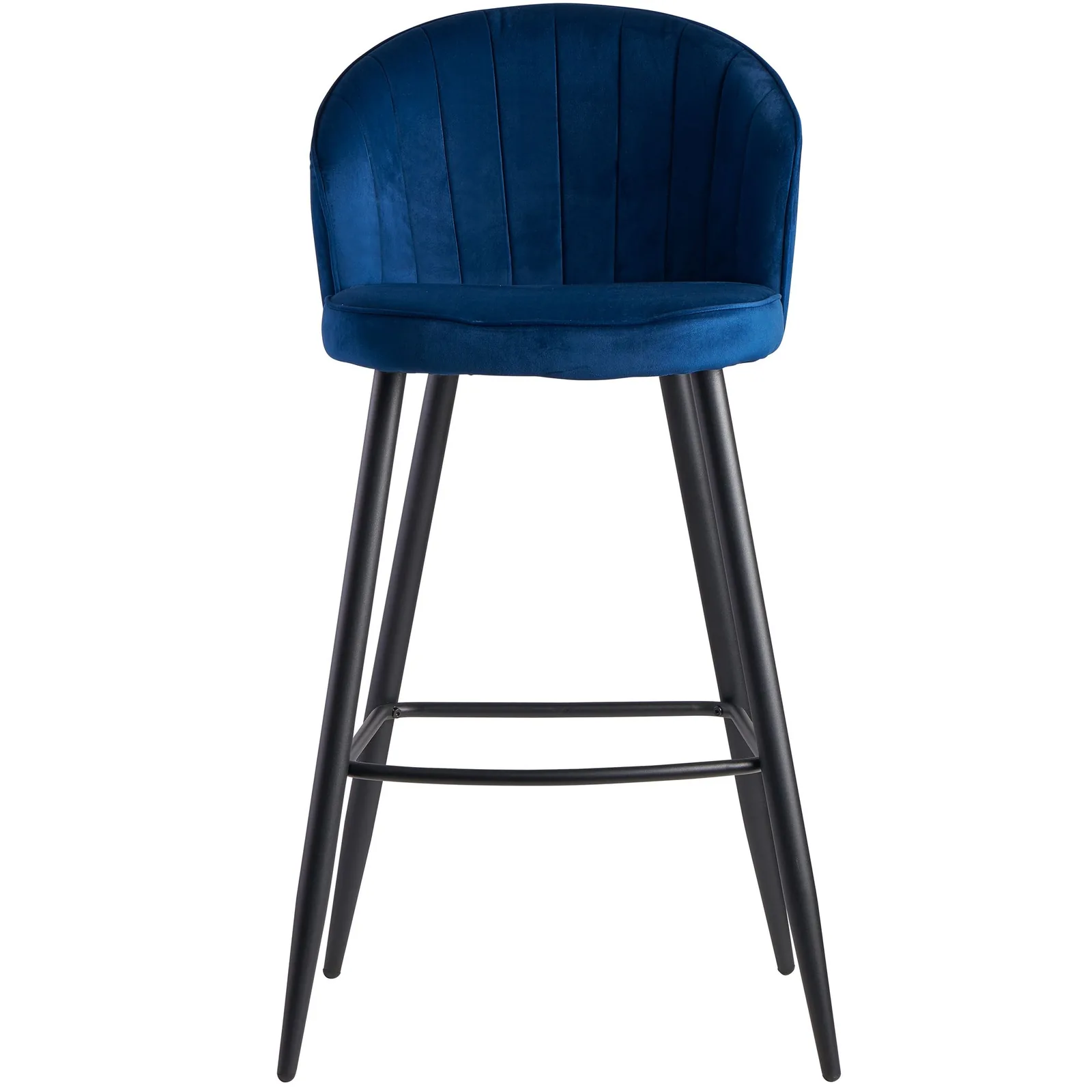 FineBuy Barhocker Samt Hocker mit Lehne, Küchenhocker Skandinavisch Stoff / Metall 110 kg, Design Barstuhl Tresenhocker, Bistrohocker Gepolstert