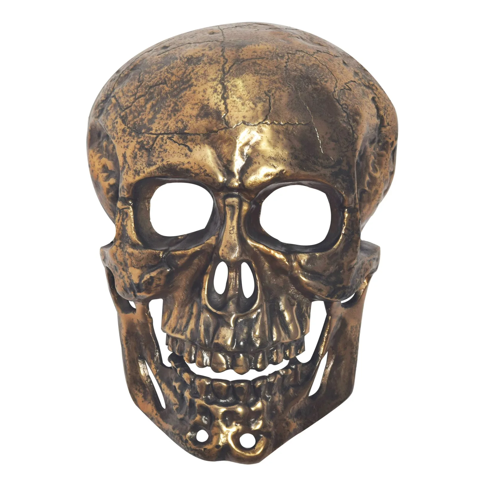 FineBuy Wanddeko Totenkopf Aluminium 41 cm Schädel Groß, Design Wanddekoration Metall Deko Alu Modern, Wohndeko Skull, Wandskulptur Dekoration Wohnaccessoire