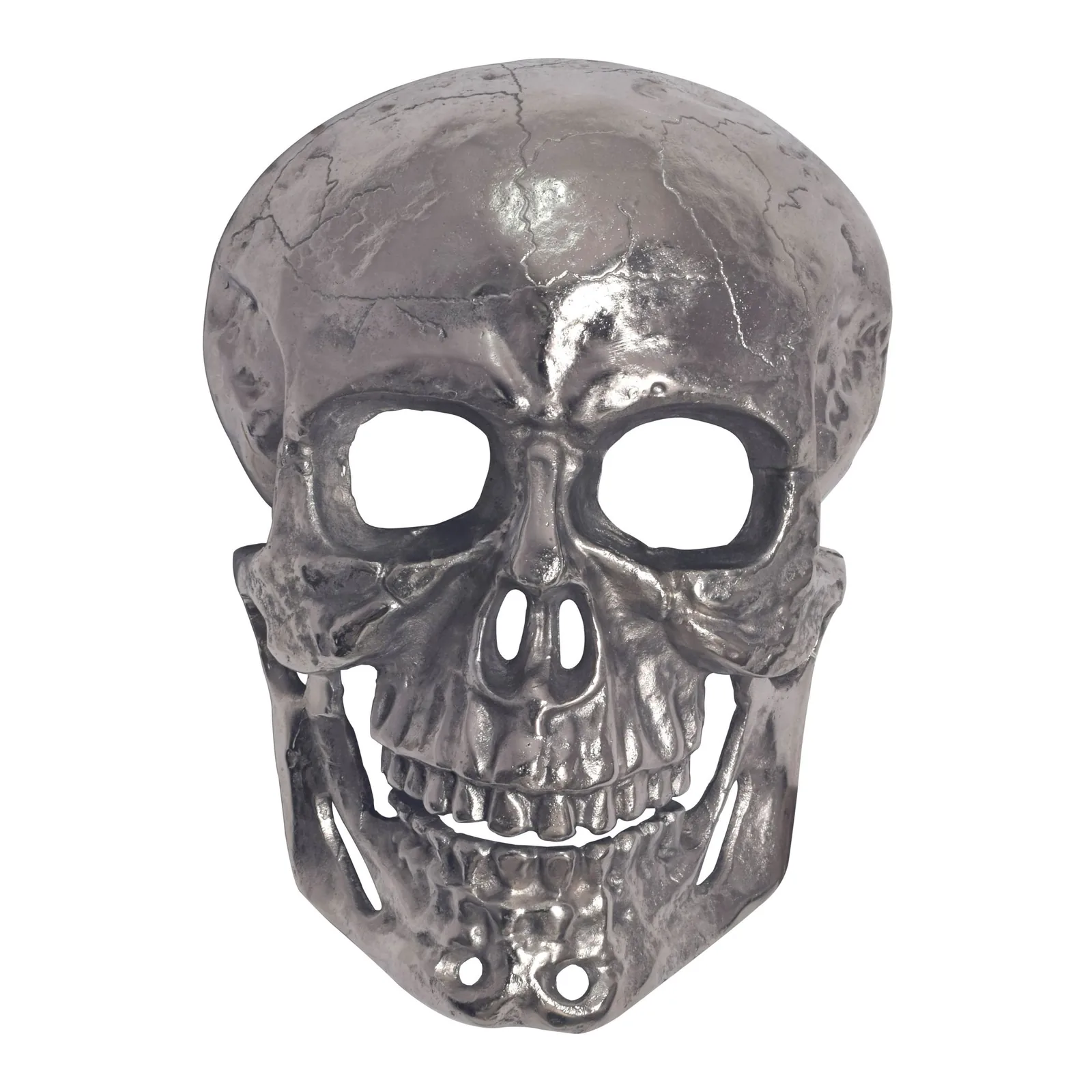 FineBuy Wanddeko Totenkopf Aluminium 41 cm Schädel Groß, Design Wanddekoration Metall Deko Alu Modern, Wohndeko Skull, Wandskulptur Dekoration Wohnaccessoire