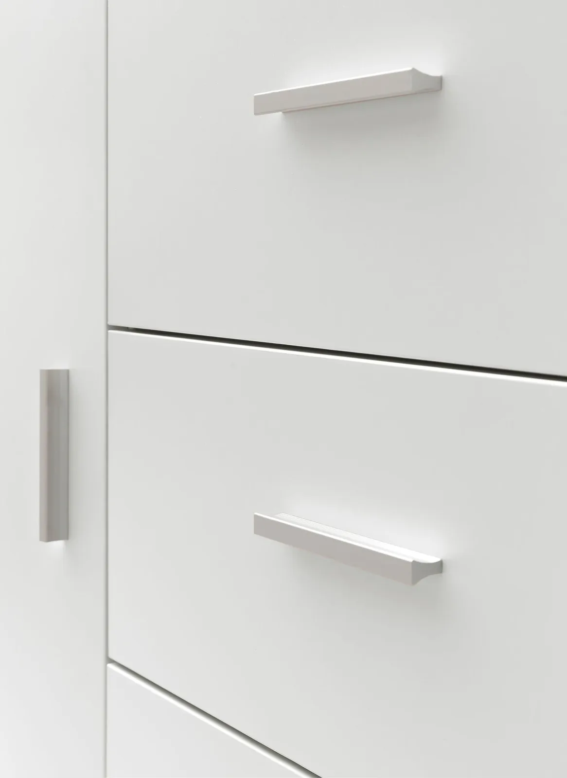 FineBuy Badschrank Weiß 60cm Midi-Schrank mit Tür & Schubladen, Kleiner Beistellschrank Matt, Badregal Schmal Freistehend Badezimmerkommode, Badmöbel Badezimmermöbel