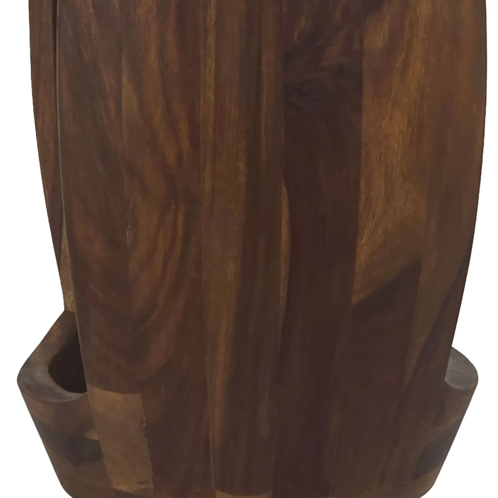 FineBuy Beistelltisch Sheesham Massivholz rund 30cm · Kleiner Runder Couchtisch mit offenem Fach · Handgefertigter Wohnzimmertisch im modernen Design aus Echtholz