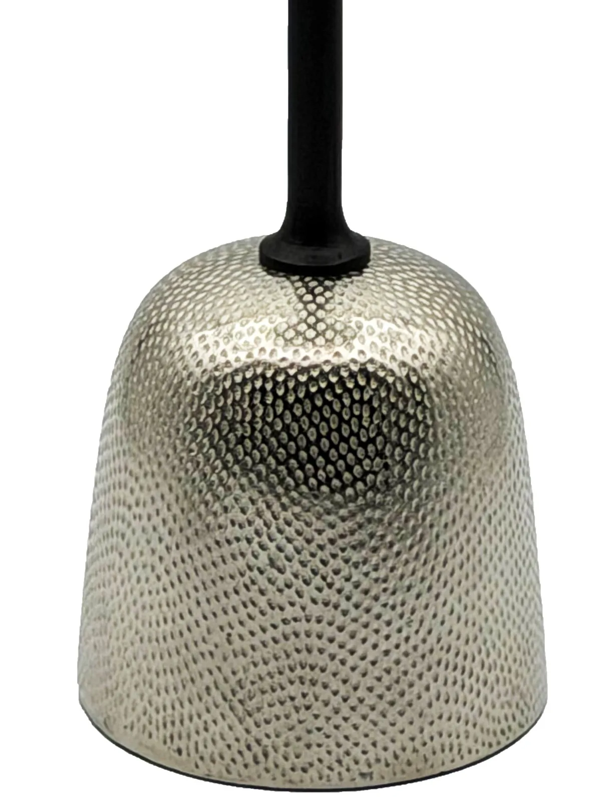 FineBuy Beistelltisch Aluminium 29cm - Kleiner runder Anstelltisch aus Metall silber - Design Wohnzimmertisch - Dekotisch - Couchtisch - Metalltisch Handmade pflegeleicht