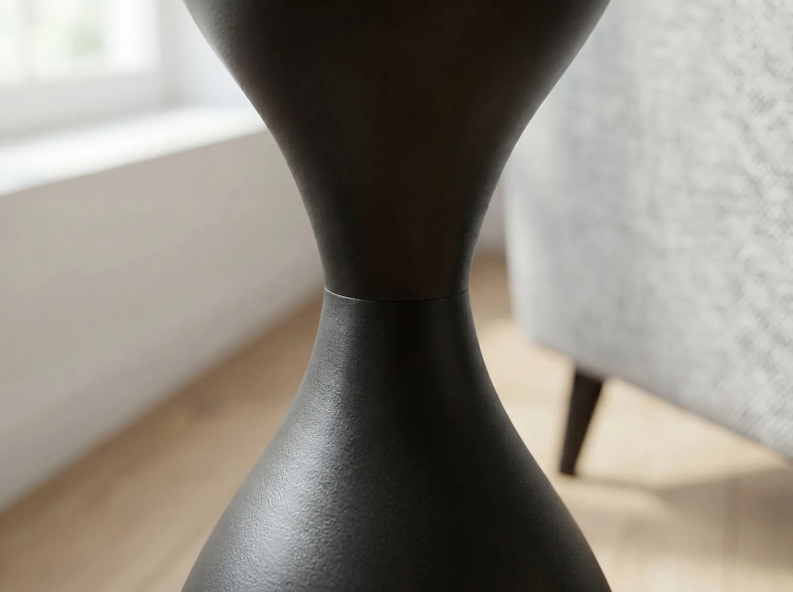 FineBuy Beistelltisch Schwarz 23cm Metall Glas Rund - Design Anstelltisch Eisen - Moderner Wohnzimmertisch Abstelltisch - Edler Couchtisch Wohnzimmer Handmade