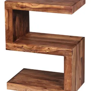 FineBuy Beistelltisch Massivholz