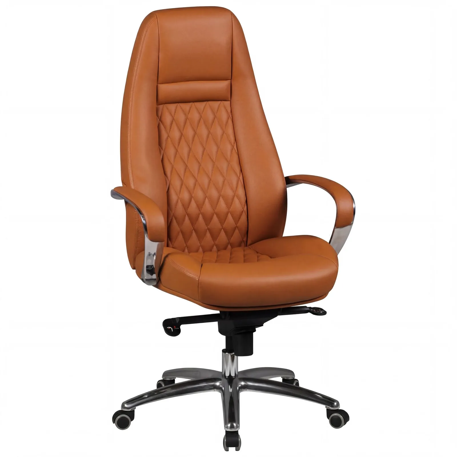 FineBuy AUSTIN Bürostuhl Echtleder Schreibtischstuhl ergonomisch Chefsessel edel Drehstuhl höhenverstellbar