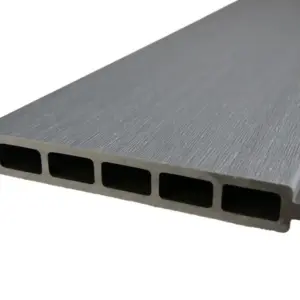 Einzelelement WPC Coex. Zaun / Sichtschutz / Steckzaun, 20 x 140 x 1790 mm, beidseitig stark gebürstet, Modulares Zaunsystem in grey (Serie WoodoWyk)
