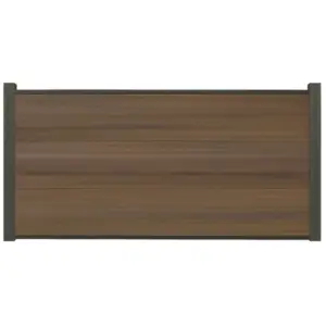 XXXL Premium Komplettset, WPC Coex. Zaun, teak, 20mm (S) x 1790 mm (B) x 900 mm (H), Modulares Zaunsystem / Sichtschutz / Steckzaun inkl. Start- und Abschlussprofil (Serie WoodoSylt, ohne Pfosten)