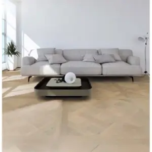 Premium Tafelparkett europäische Eiche, unbehandelt, gebürstet, 19 x 980 x 980 mm (0,96 m² / Paket)