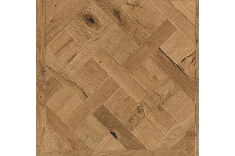 Premium Tafelparkett europäische Eiche, geölt, extrem leicht gebürstet, 19 x 980 x 980 mm (0,96m² / Paket)